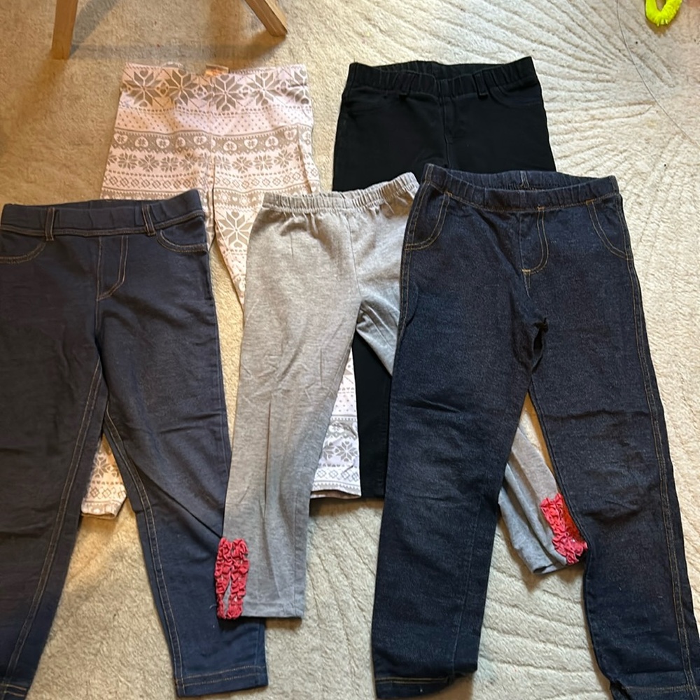 Lot of five kids leggings